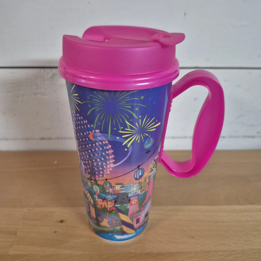 2024 Walt Disney World Resort WDW Hot Pink Refillable Mug Mickey & Friends - Picture 5 of 7